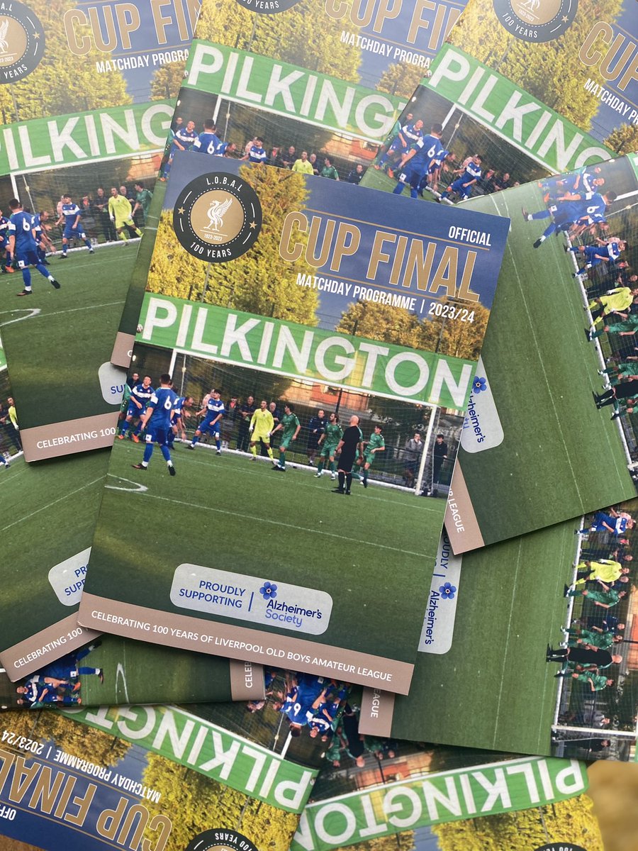 CUP FINAL PROGRAMMES | £2 🎟️ We have special souvenir edition Cup Final Programmes on sale across our Cup Final Days! 👌🔥 Grab your copy today! Proceeds will help towards the League’s donation to @alzheimerssoc 💙 @paulmoran62 @NickGerrard @MOTJGOALS @outside_box_14 #LOBAL