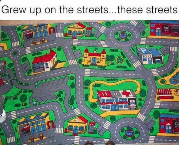 What streets did you grow up on?