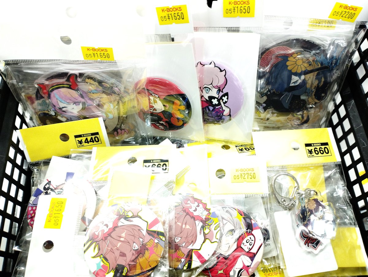 【入荷情報】 #CrazyRaccoon DMMスクラッチ MEMBER CAN BADGE & STICKERS SET 4 CRFES 2024 缶バッジやアクキー、アクリルスタンド、入荷しました！！ 交換が決まらなかったお客様はGIGOコラボカフェのついでにぜひ！ #kbooks 👼👹❤♠ ☠️🐹🐱🔫🍨🍊🐕🤖🎈🦷🐼🌙🍣 y/y