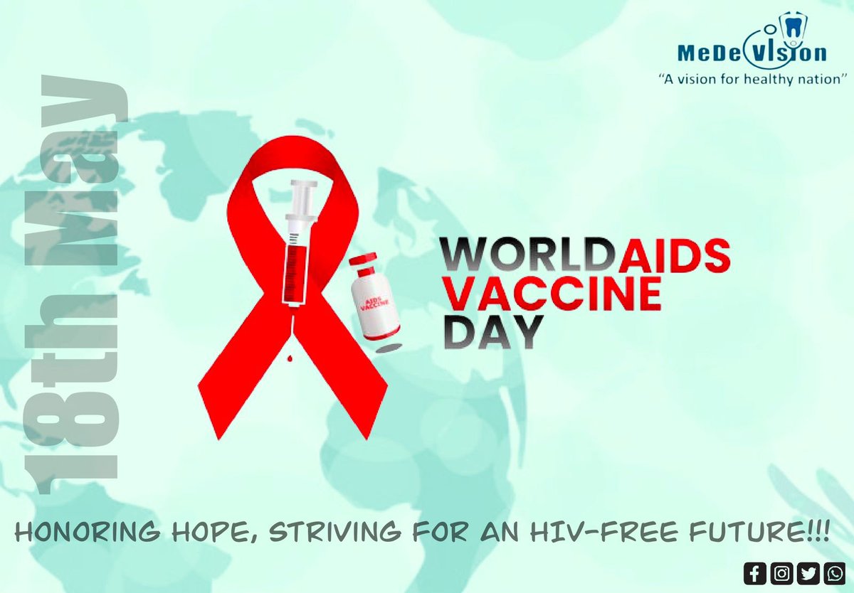 Uniting for Progress: Celebrating Innovation and Hope on World AIDS Vaccine Day

#MeDeVision
#WorldAIDSVaccineDay
#HIVPrevention
#EndAIDS
#VaccineResearch
#HealthForAll
#HopeForACure
#GlobalHealth
#AIDSAwareness
#TogetherForChange