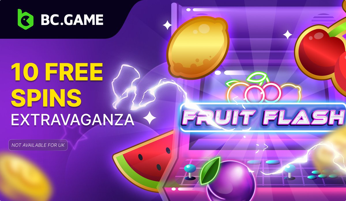 🍊🎰 Dive into the Fruit Flash Free Spins Campaign! 🍋🎰 Spin the reels of Fruit Flash with a minimum bet of €10 and unlock 10 daily Free Spins! Refresh, spin, and win every day! Play now and light up your game! ➡️ bc.game/promotion/2787…