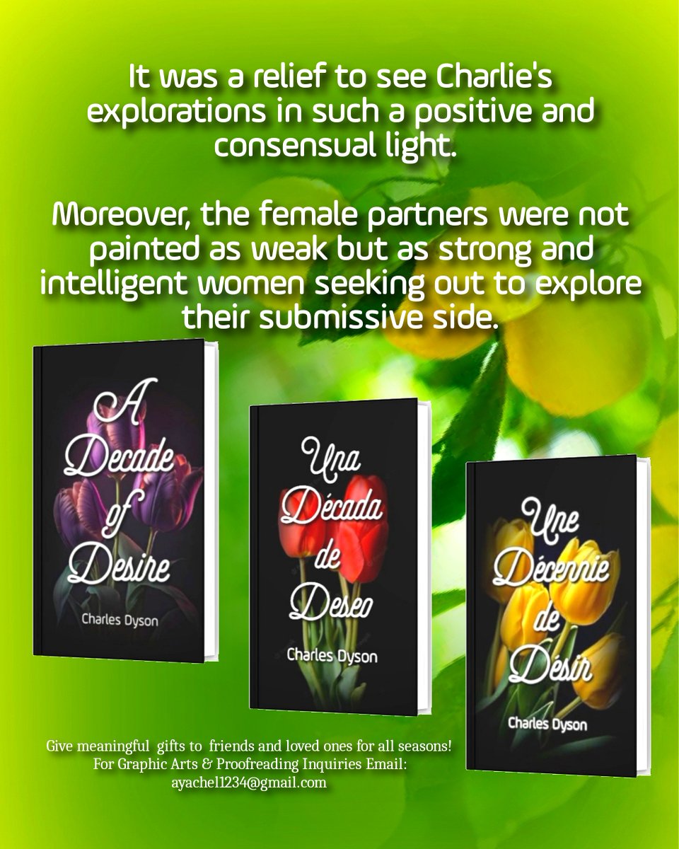 ☘️🌻☘️Book #Review 'Charlie seemed to enjoy corresponding with the women more than actually seeing them.' 'A DECADE OF DESIRE' by Charles Dyson @publishing_best BUY HERE: amazon.com/Decade-Desire-… #BookTwitter #WritingCommmunity #booklovers #OnlineDating #love #romance #erotic