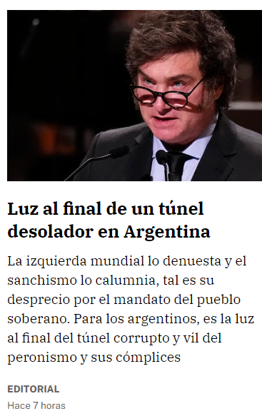 Editorial de Marhuenda en La Razón. Atentos, defiende la ideología del que le paga. Luz al final de un túnel, dice. Luz para quién y a costa de quién??