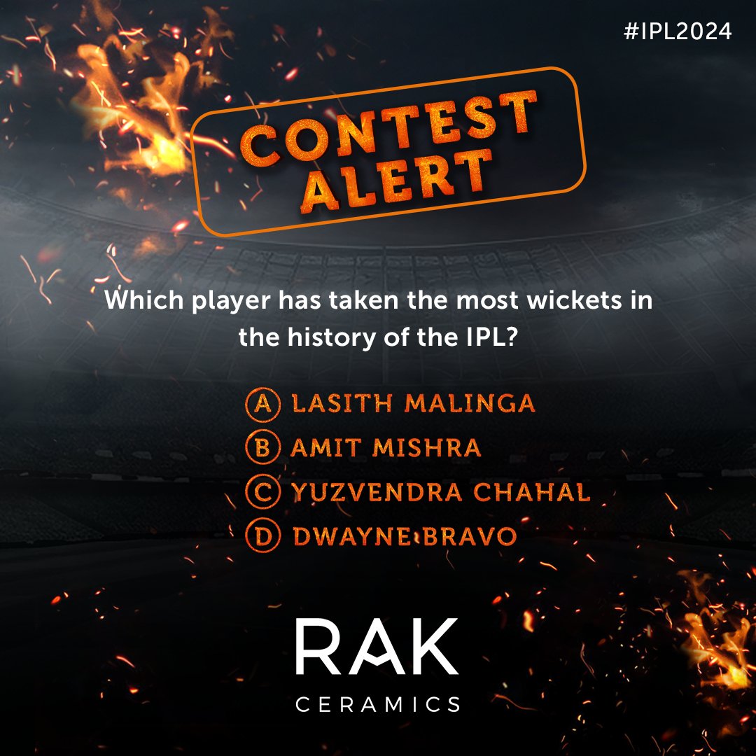 What's better than watching the IPL? Winning awesome prizes while you watch! Comment your answer below and stand a chance to win exciting prizes! #IPL #Cricket #TeamIndia #BleedBlue #Contest #Cricket #RAKCeramics #ImagineYourSpace #TilesOfIndia #Ceramics #WorldCupRecord