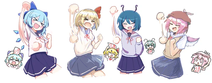 今回の絵チャまとめー!!(自分の絵)#東方Project 