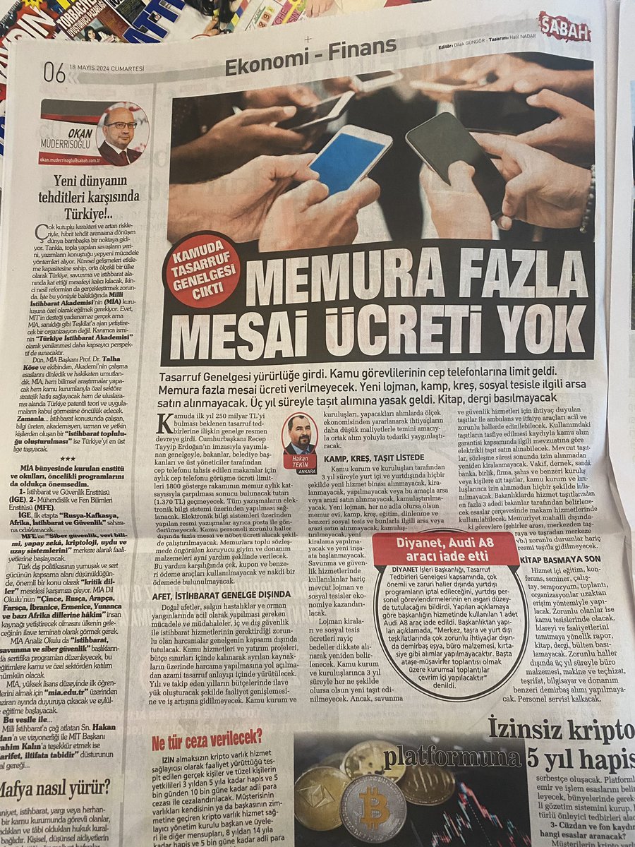 Memura fazla mesai vermemek tasarruf demek mi?