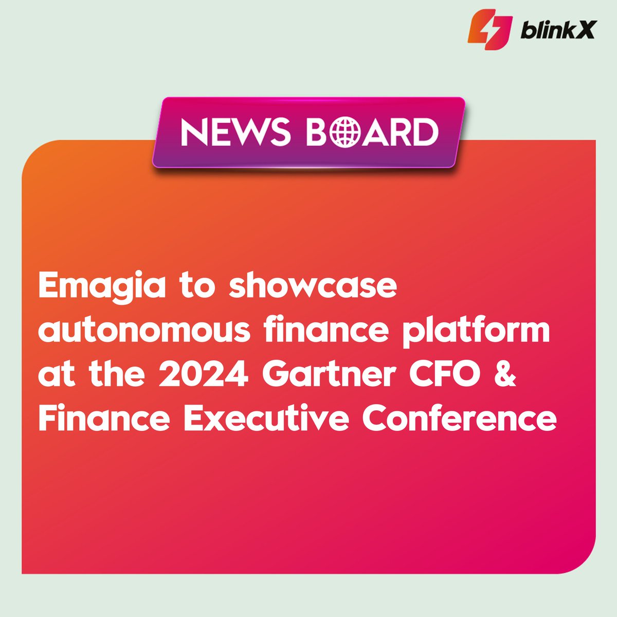 Gartner expects more than 2,000 financial leaders to attend in National Harbor for the event.

#Emagia #Conference #news #marketupdates #stocks #stockinfocus #StocksToBuy #federal #bseindia #nseindia #GIFTNIFTY #sensex #markets #stockmarket #investor #research #MadeForTheMarket