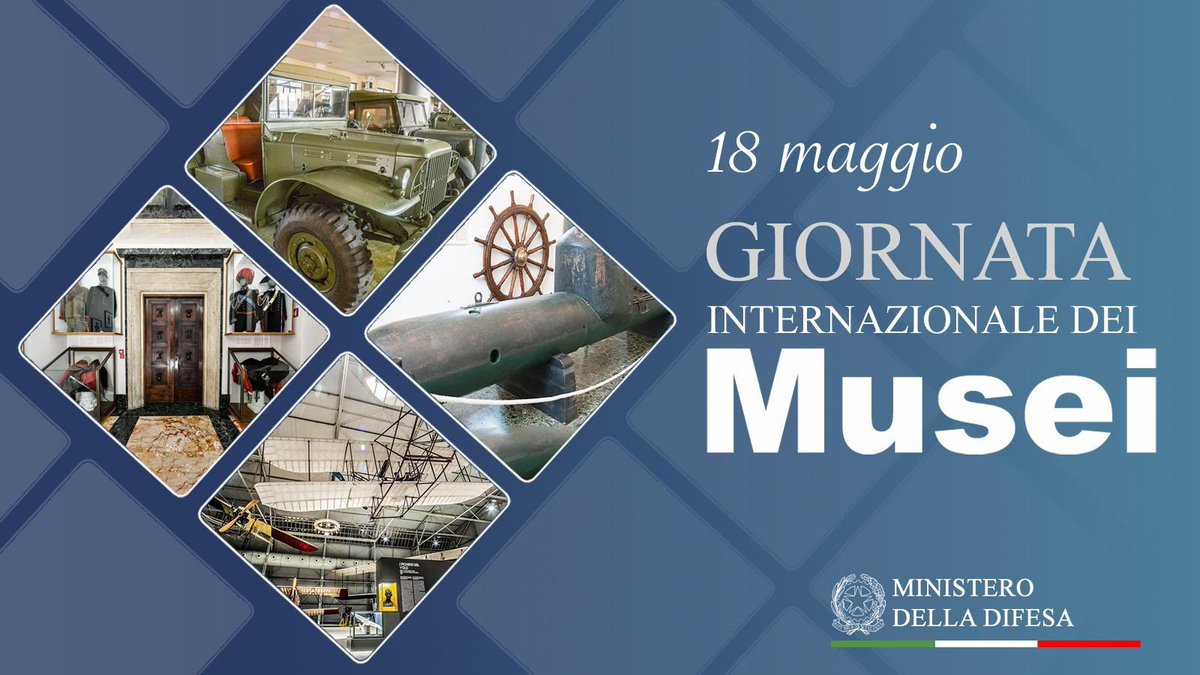 #GiornataInternazionaledeiMusei I #musei sono centri di cultura e conoscenza. Quelli militari tramandano pagine fondamentali della nostra storia, custodiscono preziosi frammenti dell'identità nazionale e contribuiscono a creare il futuro del Paese. Scopri di più sul nostro