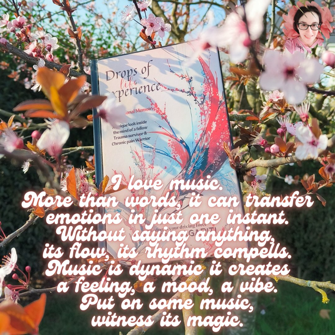 Put on some music, and witness its magic.

Enjoy your Saturday, everyone 🫶🏻

👉My Motivational Memoir: a.co/d/afH88Xx

#indieauthor #womenempowerment #bookstweet  #chronicillness #mentalhealthmatters #SelfCareMatters #bookrecommendations #shamelessselfpromosaturday