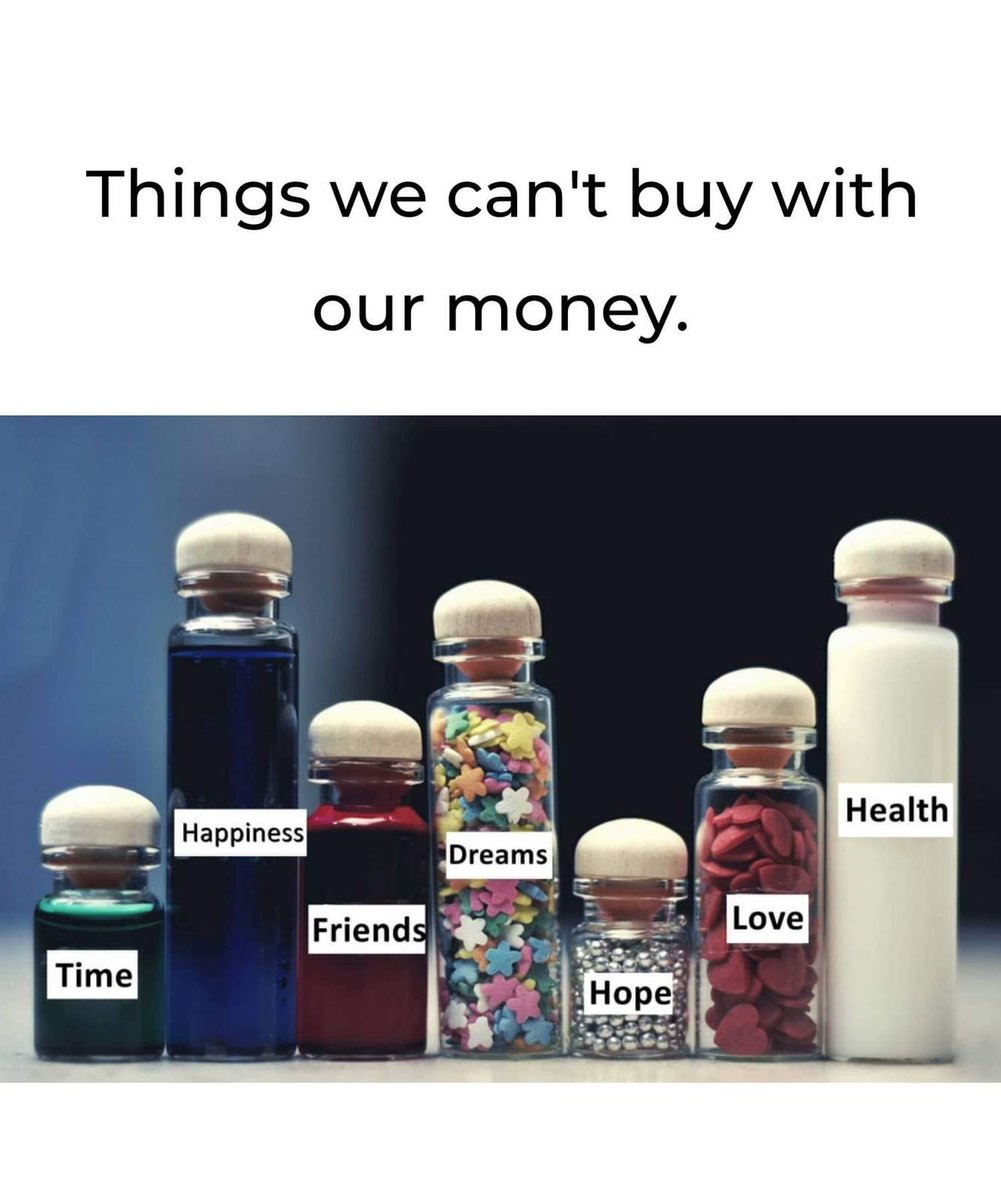 Things we can’t buy with our money 💰