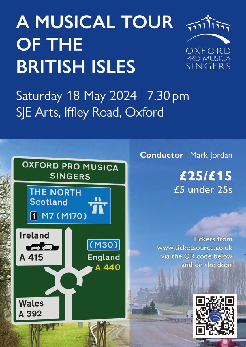 #ConcertDay! Join us @SJE_Arts for our musical tour of the British Isles. Tickets @TicketSource or on the door. @DailyInfoOxford @WhatsOnOxon @concertdiary @BBCOxford @ClassicFM @TheOxfordMail @oxfordtimes @BBCRadio3 @ExperienceOx @OxonMusicHub See you there 😁🎶