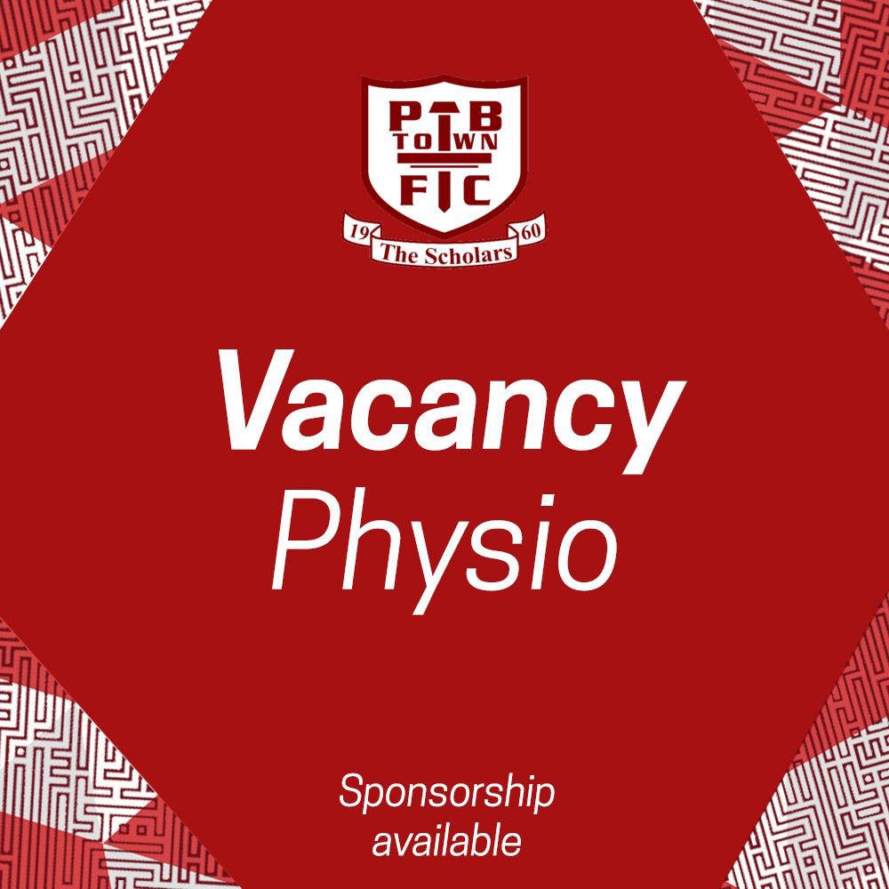 First Team Vacancy!

The management team are on the lookout for a new Head of Medical to join the club for next season 🩺

This is an exciting opportunity to team up with the First Team next season and gain valuable experience in the @IsthmianLeague 

To apply for the role fire
