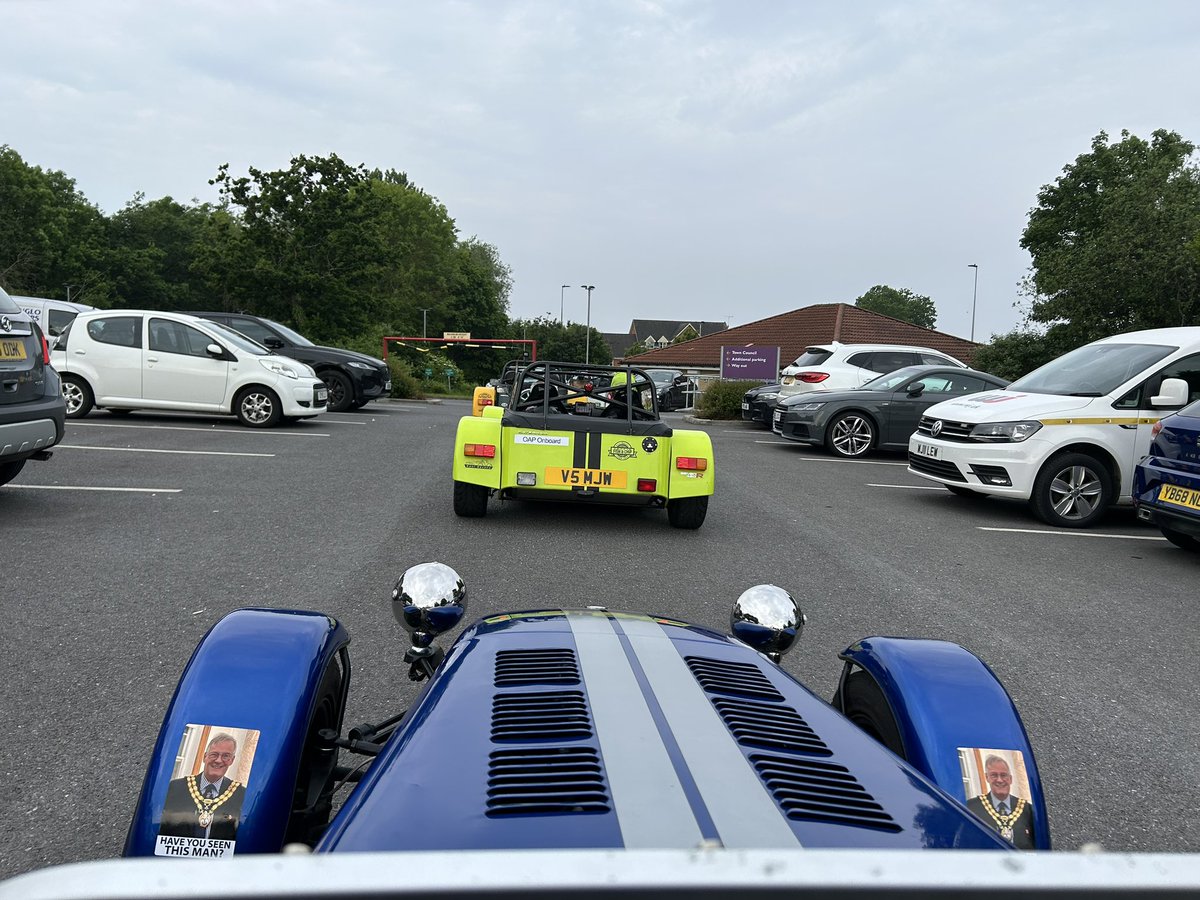 And the Taffia Fish and Chip run is underway #caterham7 #prostatecancer #blatt #kent7s