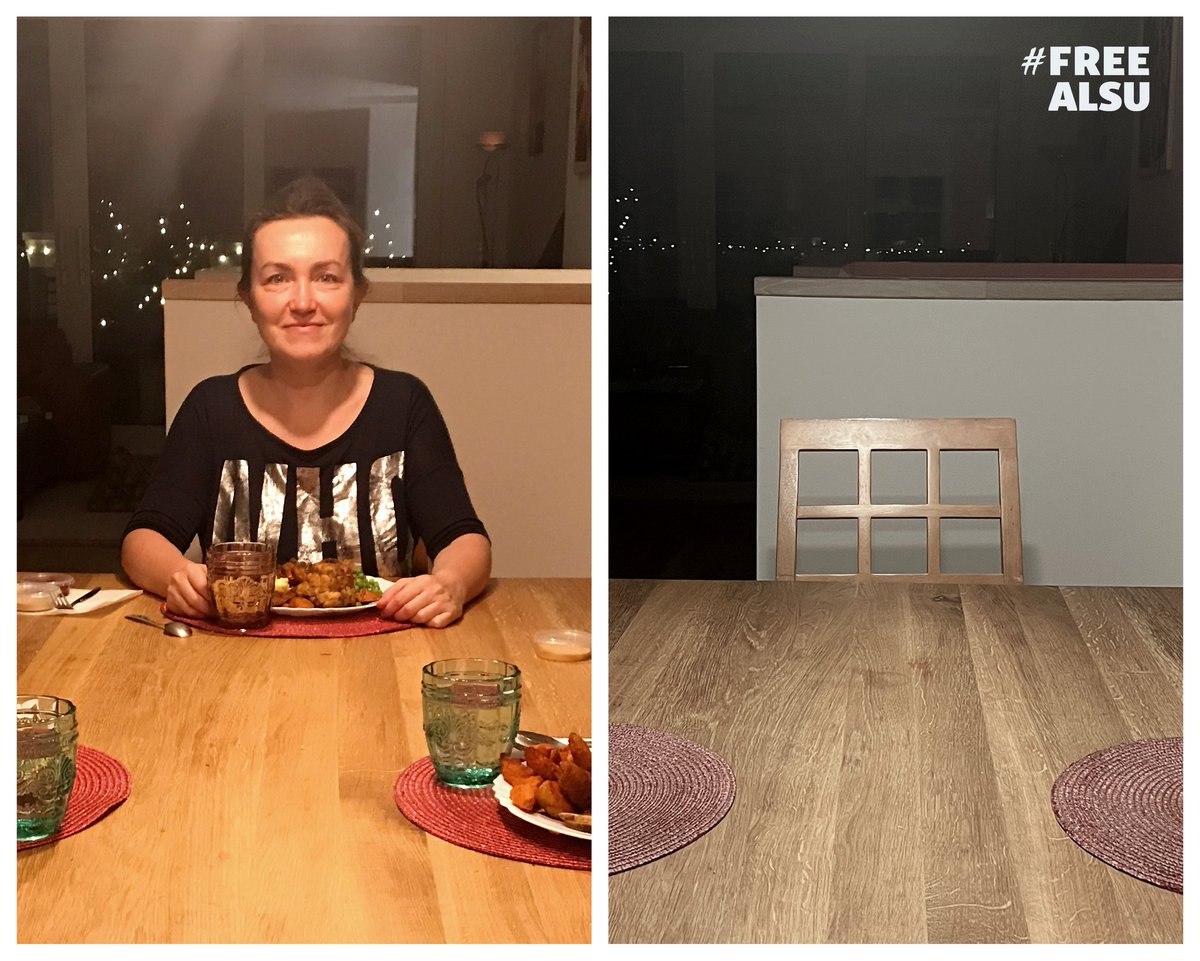 Alsu has been in Russian detention for seven months today. Each day, my daughters and I look at an empty chair at our dinner table, trying to make sense of what is happening to Alsu and to us. #Alsu was stolen from her loving family by a heartless government that is holding her