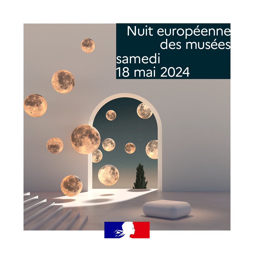 Rendez-vous ce soir pour la 20ème édition de la #NuitDesMusées ✨ + de 3 000 musées dans toute l’🇪🇺 seront accessibles gratuitement. Découvrez les différentes collections, participez à des visites commentées, des projections & d’autres activités. 🔗 nuitdesmusees.culture.gouv.fr