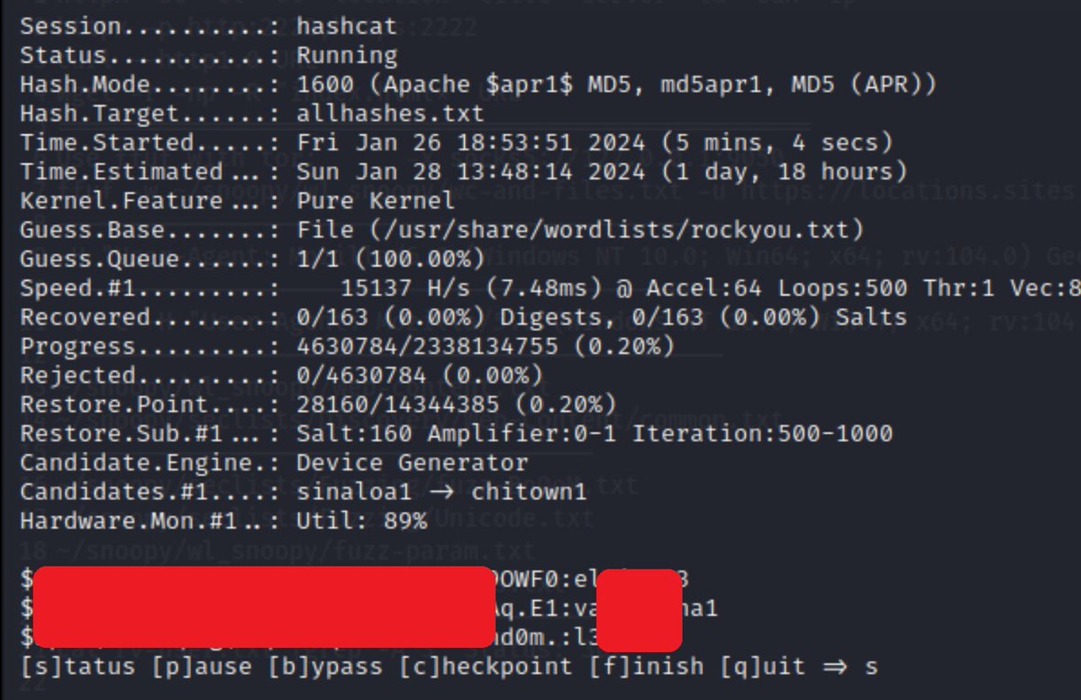 I found a Mass internal information leak. The leaked data included employees' usernames and password hashes (MD5), as well as internal files.
Bounty: $$$$
#bugbounty 
#hacking