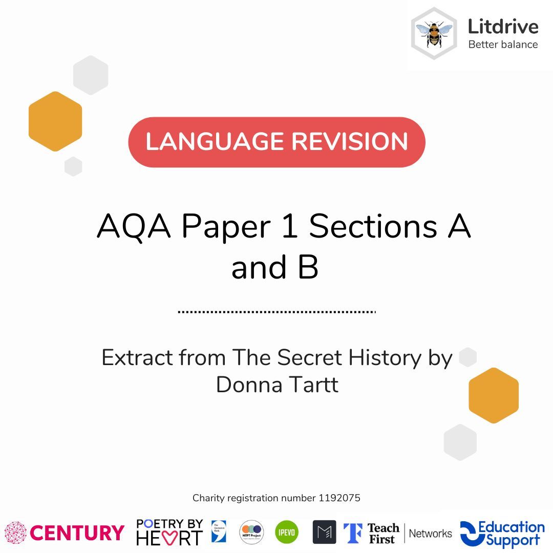 🚨 Member upload 🚨 Language Revision: This fully resourced lesson using the opening of Donna Tartt's The Secret History can be used for Language Paper 1 revision or language skills teaching. 🐝 Find it here: buff.ly/3WDV2Nr 🐝 #Litdrive #TeamEnglish