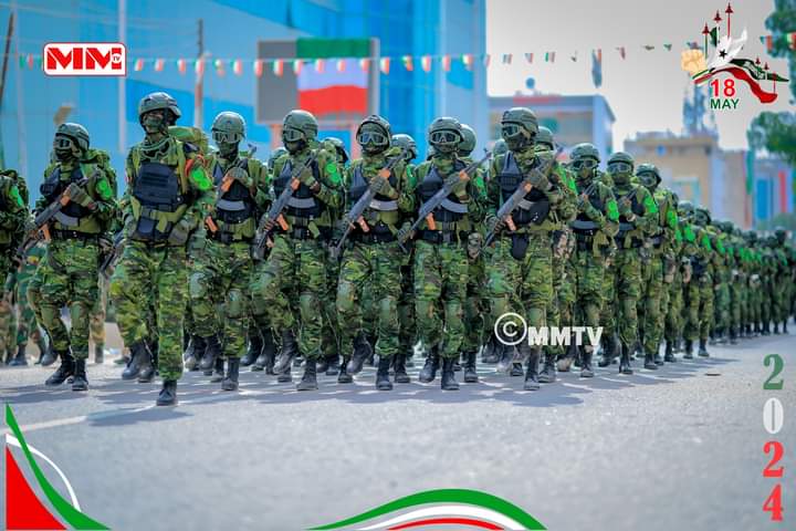 Masuuliyiinta Qaranka oo uu kamid yahay Guddoomiyaha Maxkamadda Sare ee Jamhuuriyadda Somaliland, mudane Aadam Xaaji Cali Axmed ayaa maanta ka qayb galay, xuska munaasibadda 33 guurada dib-ula-soo noqoshada Qaranimada Somaliland ee 18 May.