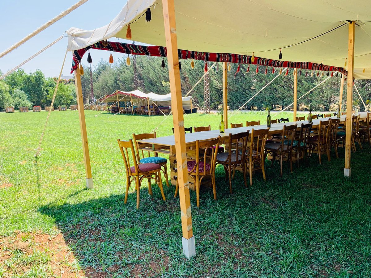 The tent is ready to welcome you for #winetastings at the #summervenue. Come enjoy some #wines and the calmness of the place away from the hustles of our daily lives. Call us to book your visit on 08 930141 (during office hours). #vineyards #zahle #winelovers #lebanesewineries