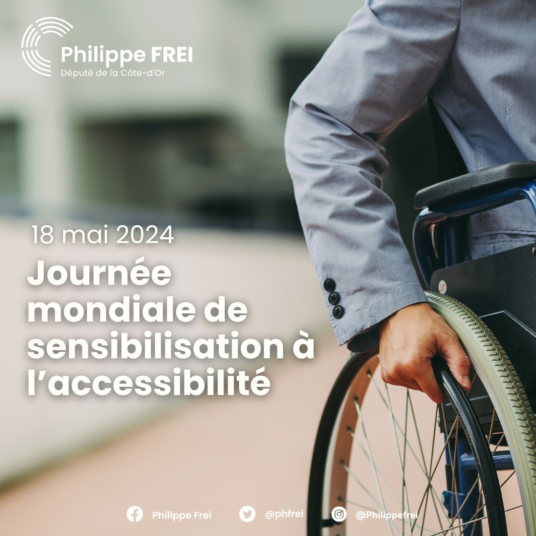 Ce 18 mai, c’est la 13ème édition de la journée mondiale de sensibilisation à l’#accessibilité !

➡️ Création du fonds territorial pour l’accessibilité des commerces et établissements de proximité
➡️Mise en accessibilité des gares et des transports
➡️Aide financière