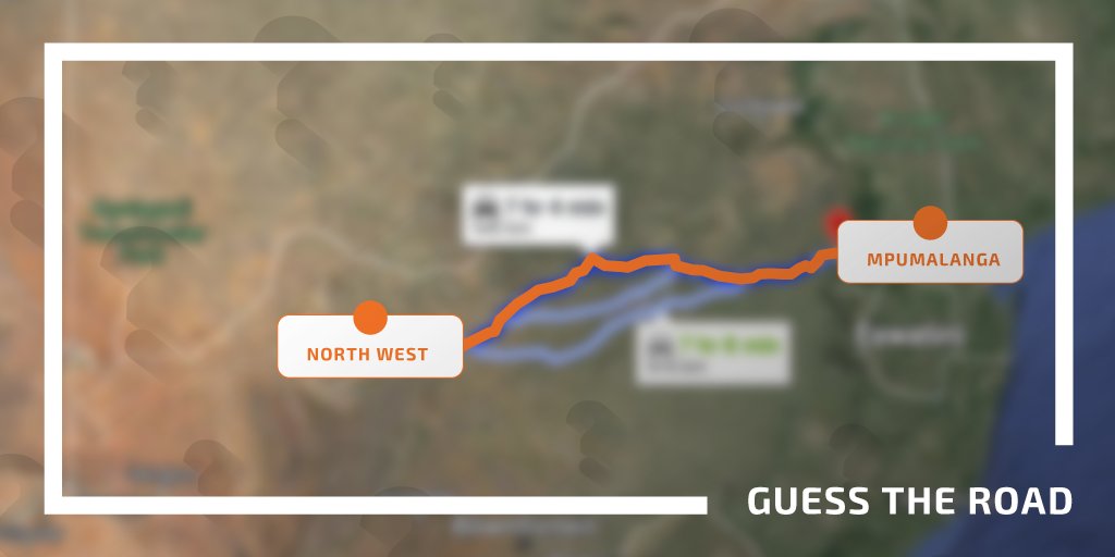 Which road runs through Rustenburg, Pretoria, parts of Mpumalanga, and Mbombela?