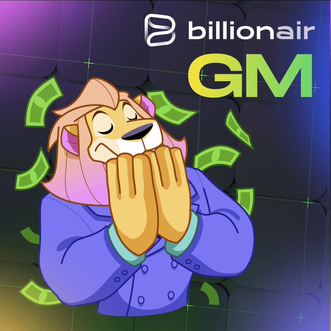 GM #BillionAir family! ✨ Start this weekend with positivity and a dash of luck! 🍀 Who's ready to spin, win, and grin? 🎰 Your lucky streak might be a play away!