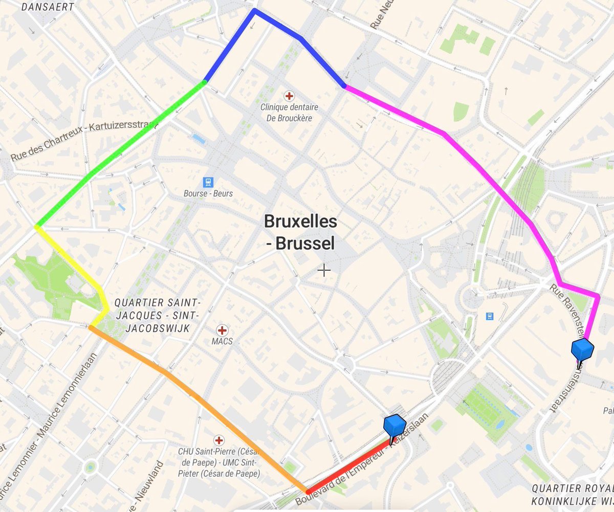 🏳️‍🌈 Ce samedi 18 mai, la #BrusselsPride parcourt le centre de #Bruxelles. 🕑 Départ à 14h au Mont des Arts 🕔 Arrivée à 17h au boulevard de l'Empereur ➡️ Privilégiez les transports en commun et d'autres alternatives à la voiture. 🚶🚴🚌 ℹ️ Plus d'infos: bruxelles.be/pride-march-et…