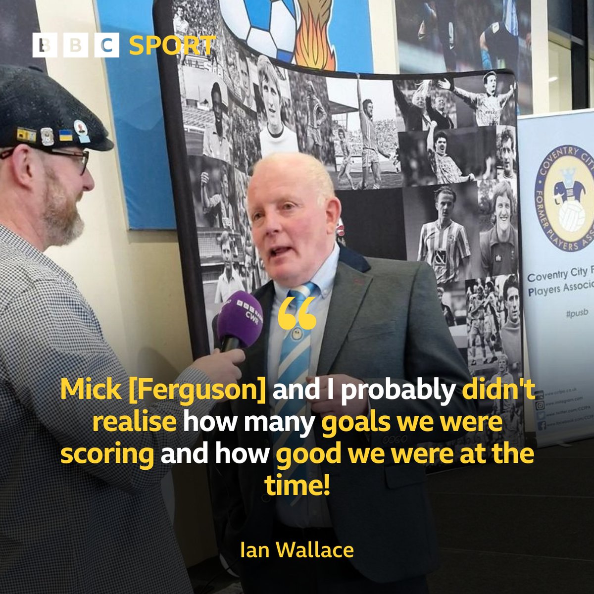 Hear from the former @Coventry_City striker Ian Wallace - as he spoke to @RobGurneyOnAir on Legends Day regarding his partnership with the great Mick Ferguson! 💯 🎙️: bbc.in/4dFjwfh #PUSB #SkyBlues 🔵