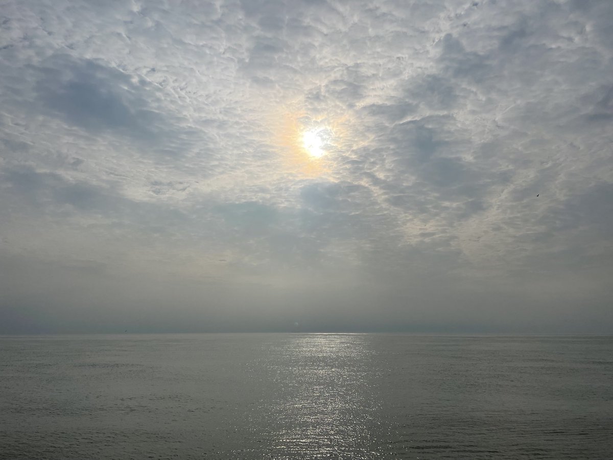 #SaturdayMorning 7am swim at ⁦@Deal_Town⁩. Beneath ethereal skies. Swim 115 of 2024. #SeaSwimming ⁦@coastmag⁩ ⁦@bbcsoutheast⁩ ⁦@BBCRadioKent⁩ ⁦@metoffice⁩ ⁦@StormHour⁩ #AtSwimTwoBarristers ⁦@AtBarristers⁩.