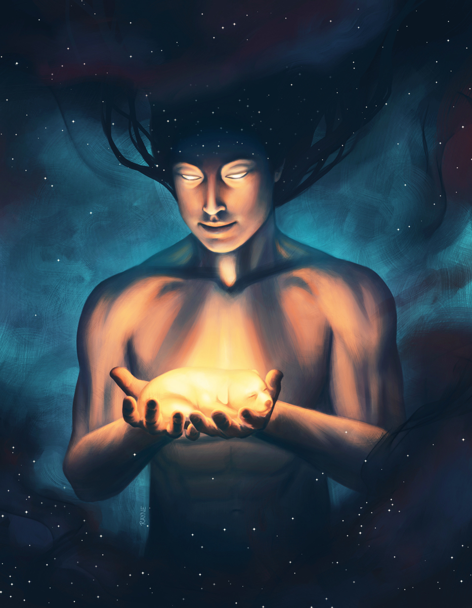 This is the story behind 'The Protector'. Over a month ago, <a href="/jawniest/">𝗝𝗔𝗪𝗡𝗜𝗘𝗦𝗧</a> asked me to create an artwork similar to my piece 'Rescue' on sol. No price was decided. I went ahead &amp; did the commission anyway since he seemed to be so wholeheartedly supporting the arts here that there 
1/9