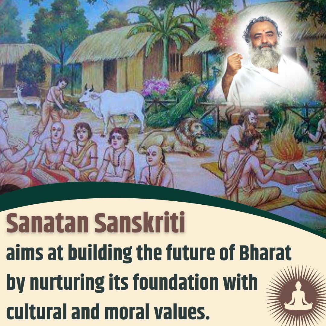 Sant Shri Asharamji Bapu says that Sanatan is a culture which protects the moral values of our life.✨
In this great culture, there is a system of salvation for a person while he is alive, but there is a beautiful system of salvation for him even after death.
#HinduismForLife ✨