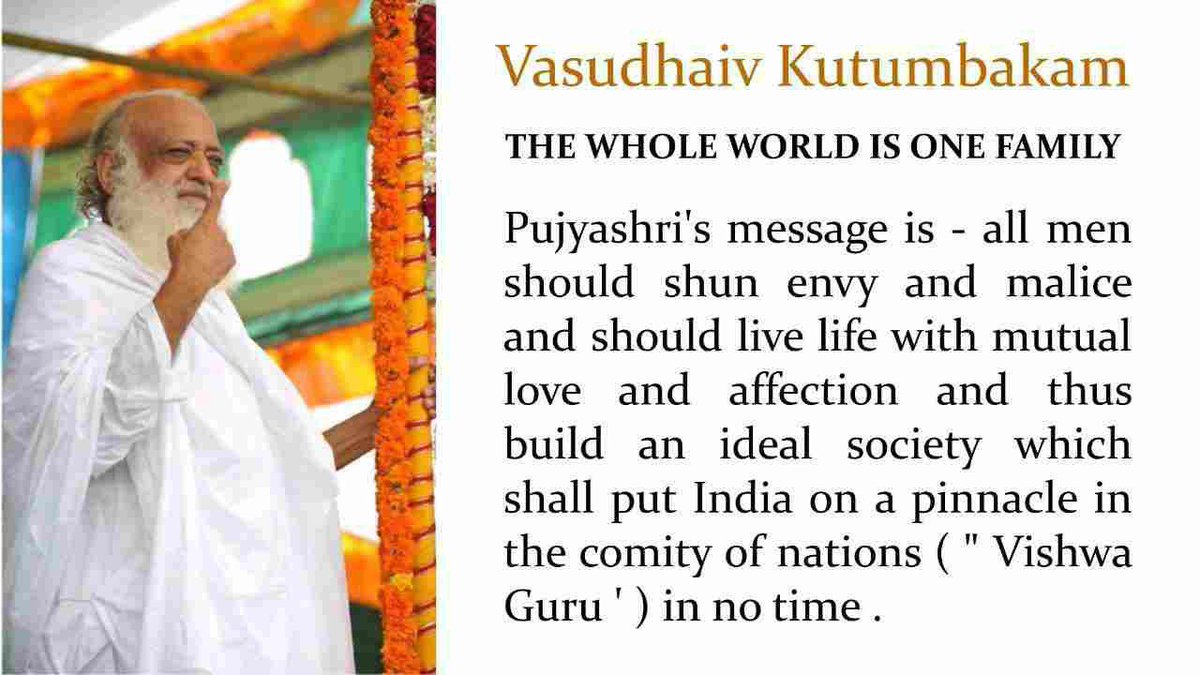 Today, when exposure to the obscenity of media is causing degradation of Moral Values , teachings of Sanatan Sanskriti & Saints like Sant Shri Asharamji Bapu are the only resort for cultural upliftment. Let's stick to #HinduismForLife to maintain our ethical roots & legacy.