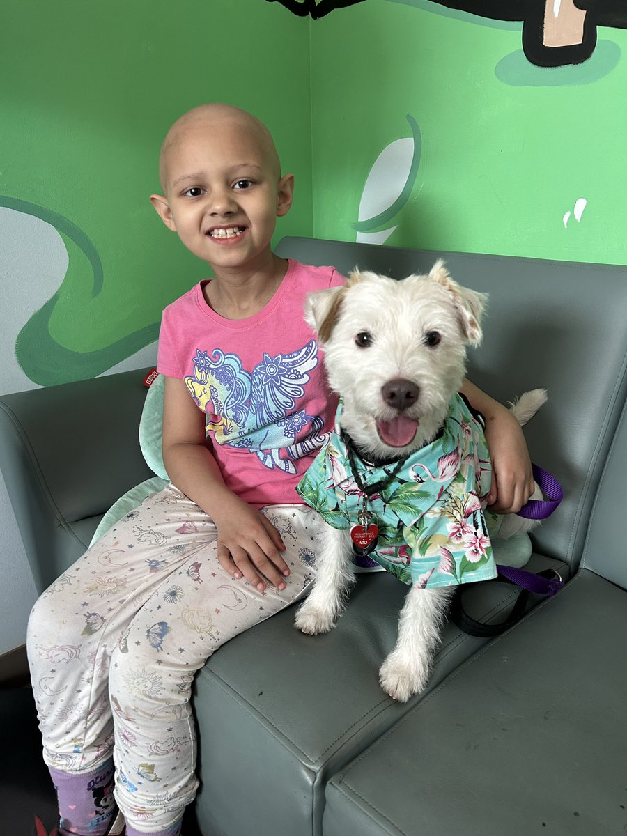 Say hello to my friends Gigi and Ameerah! I saw Gigi at Hayden’s bell ringing on Monday, and Ameerah at Savannah’s bell ringing last Friday! I love how these kids support one another! ~ Deke🐾 #TherapyDog #IAmATherapyDog #PawYouNeedIsLove #FightLikeAKid