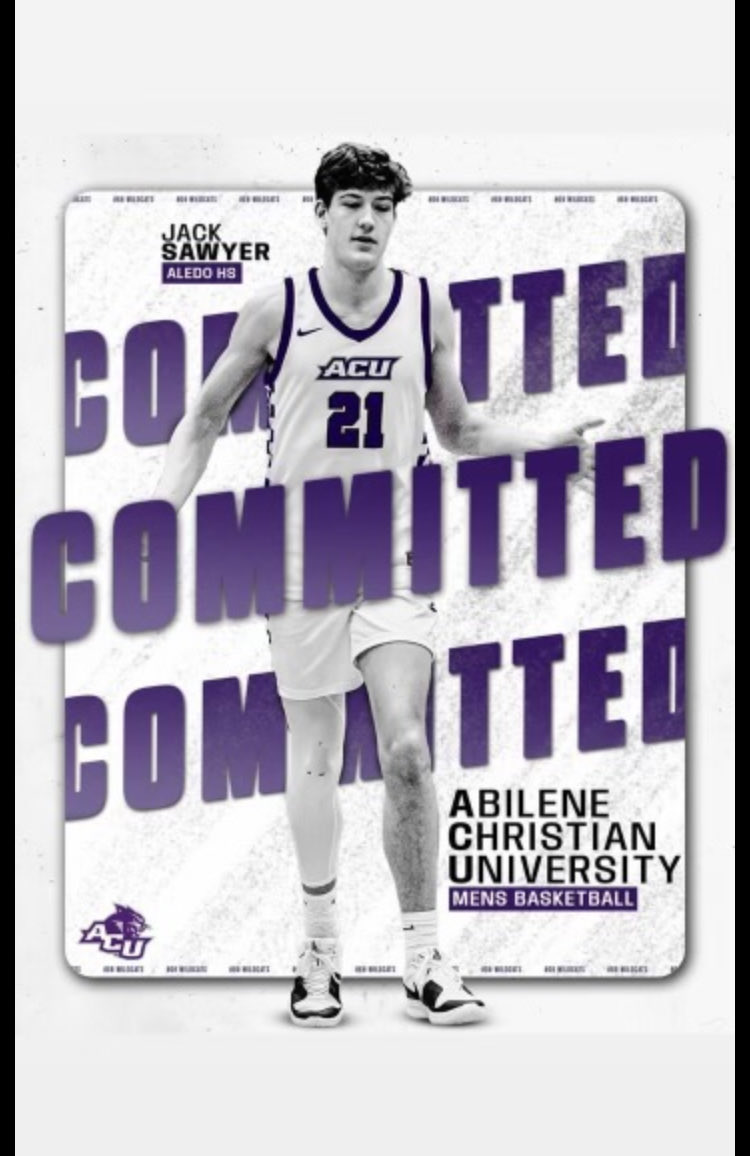Big time congratulations to former Aledo Hooper Jack Sawyer on his commitment to ⁦@ACU_MBB⁩