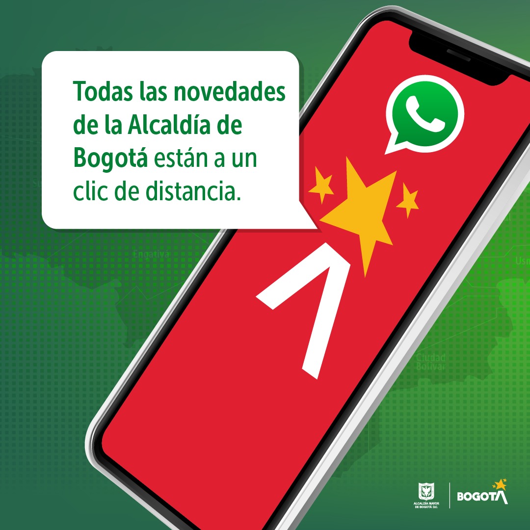 ¡No te pierdas ninguna novedad de la Alcaldía de Bogotá! 📱💬 Suscríbete a nuestro nuevo canal de WhatsApp Channels y recibe información relevante directamente en tu celular. ¡Es fácil y rápido!

Síguenos aquí: whatsapp.com/channel/0029Va…