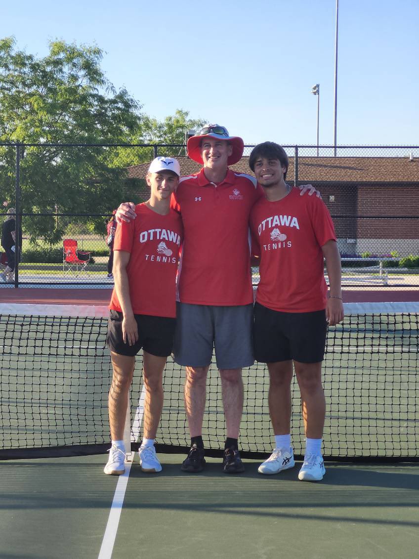 The Pirates managed two state qualifiers today! Way to go to the doubles team of Alan & Evan!