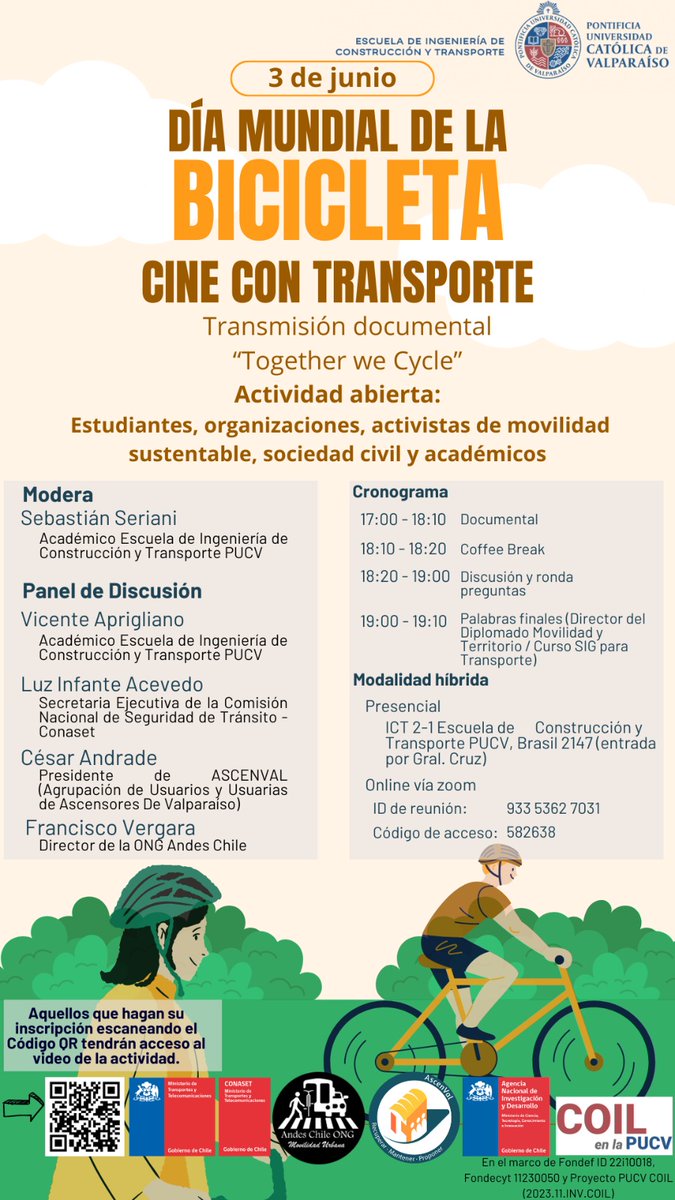 Invito a tod@s al Cine con Transporte organizado por <a href="/ICT_PUCV/">Construcción y Transporte PUCV</a> <a href="/conaset/">Conaset - Seguridad Vial de Chile</a> Y organizaciones locales.