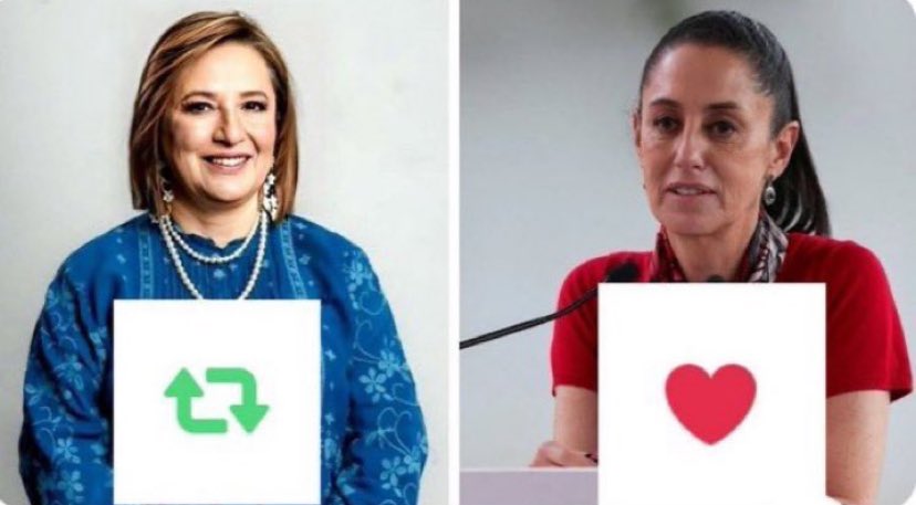 ¿Si hoy fueran las elecciones por quién votarías? 

#XochitlGalvezPresidenta2024 
#ClaudiaPresidentaDeMéxico2024