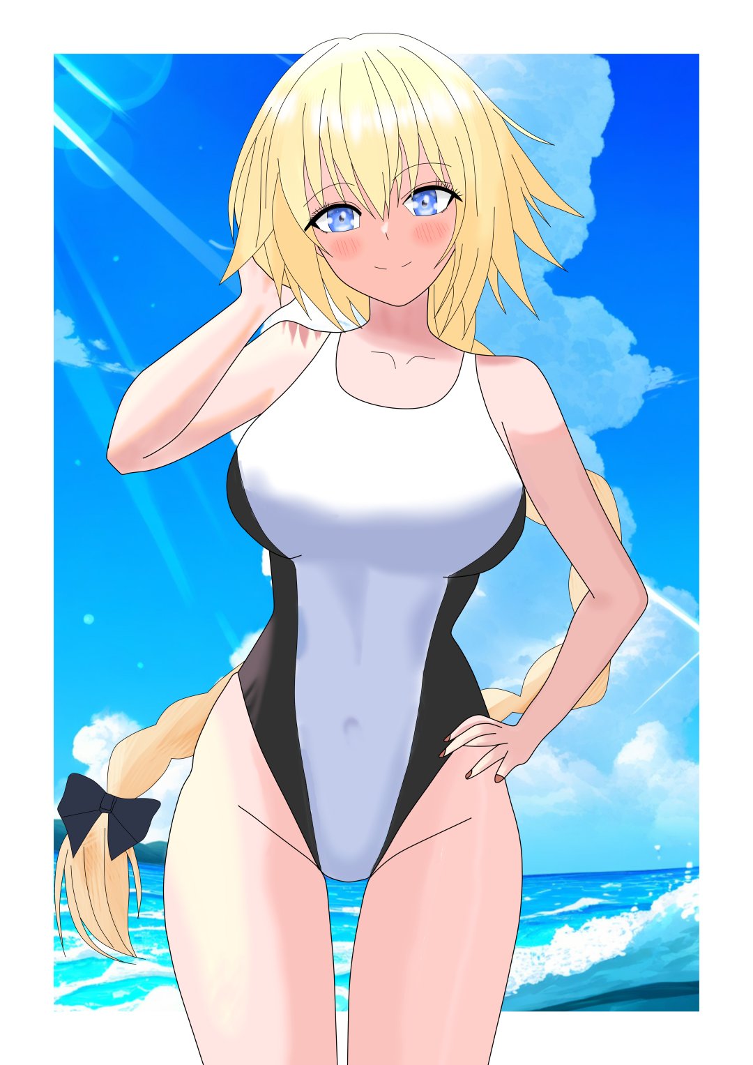 同人手描きイラスト FGO 水着ジャンヌ