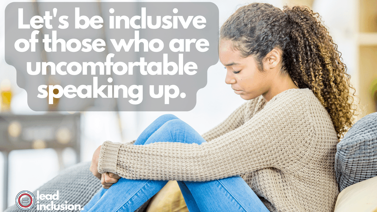 🗣️ We all know 'class participation' usually means 'speaking up.' But speaking up isn't the same as engagement. Let's be inclusive of those who are more introspective, #introverts, those with social anxiety, and those uncomfortable speaking up. #LeadInclusion #EdLeaders