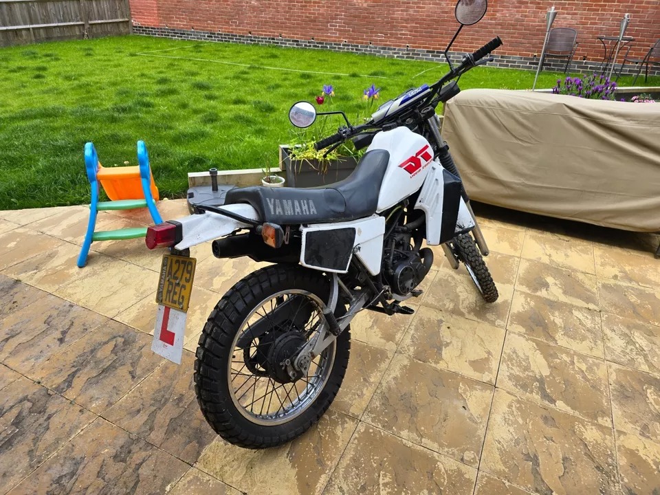 Ad:  Yamaha DT125 LC Mk1
On eBay here -->> ow.ly/4afh50RKYnU

 #YamahaDT125LC #YamahaMotorcycles #ClassicBikes #MotorcycleRestoration #TwoStrokeLife #MotorcycleEnthusiast