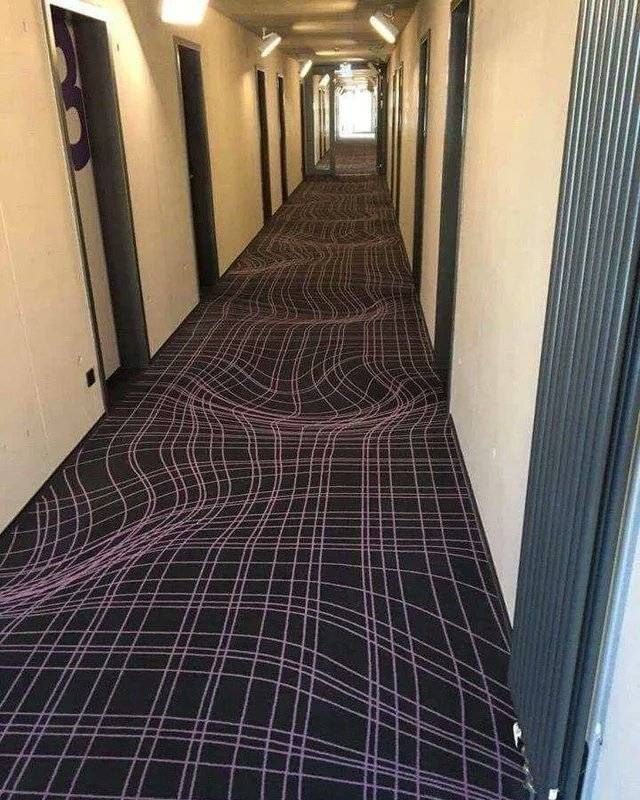 A hotel in Germany uses 3D carpets to prevent guests from running in the passage. What a creativity 🙂! #happyweekend Source: @techamazing #innovation #creativity #3d