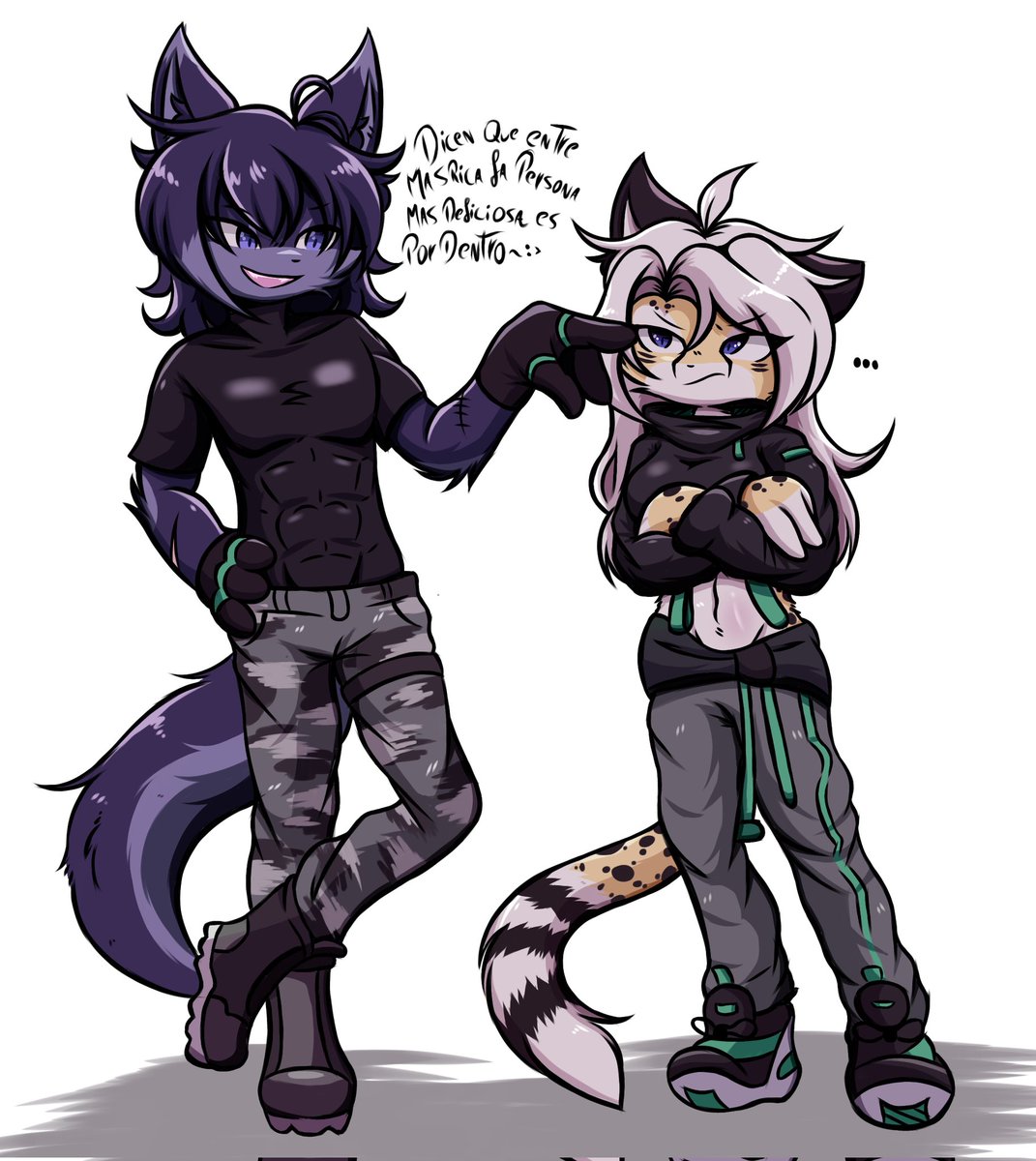 TrynxilinyDraws's tweet image. Compañeros y piropos malos 🐱

#furryart #furrycomunity #furryartist #furryartwork