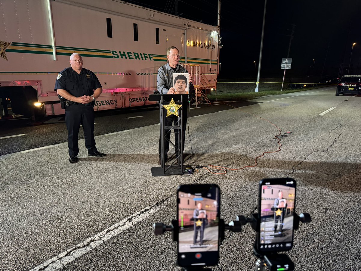 Sheriff Judd & Haines City PD Chief Greg Goreck are discussing an officer-involved shooting that occurred this evening in #Davenport. We are live on FB @polkcountysheriff
