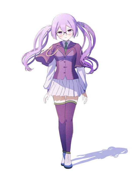 「blush purple hair」 illustration images(Latest)