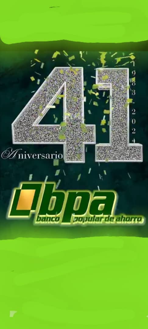 🇨🇺 Los trabajadores del Banco Popular de Ahorro Las Tunas 🌵 celebran el 41 Aniversario 
#ComprometidosConElDesarrollo 
#BPA41+