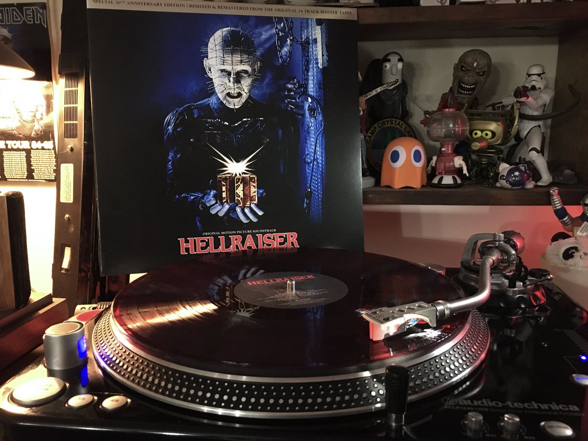 NP: Christopher Young – Hellraiser (Original Motion Picture Soundtrack) (2017)

30th anniversary remastered reissue from the original recordings. 😍❤️🙏

On Black-smoke / Bloodshed swirl vinyl … see attached pic.

#VinylCommunity #VinylRecords #recordcollection #records
