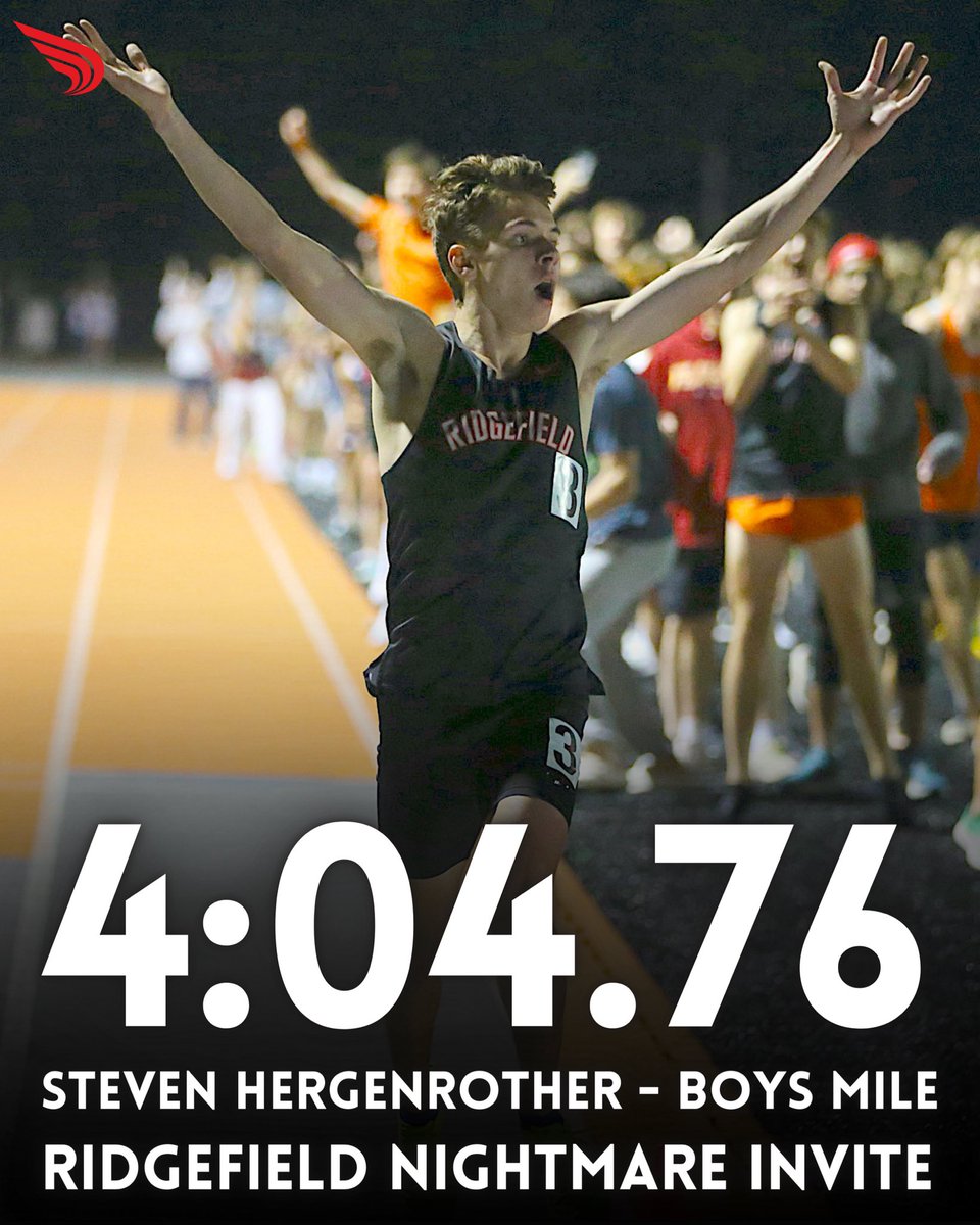 HE’S DONE IT 👏

Steven Hergenrother ran the fastest prep mile in Connecticut history Friday night, clocking 4:04.76 to best Henry Wynne’s time of 4:05.04! 

📸: John Nepolitan