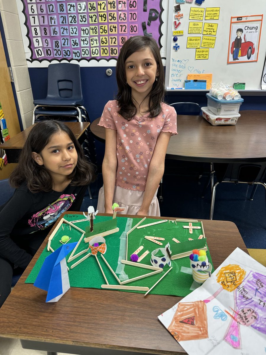 Thank you Ms. Ventura’s class for letting us stop by to play your mini golf courses ⛳️! Loved the way you incorporated math 📐 and science into your projects! ⁦@NISDMurnin⁩ ⁦@ambermfreeman⁩