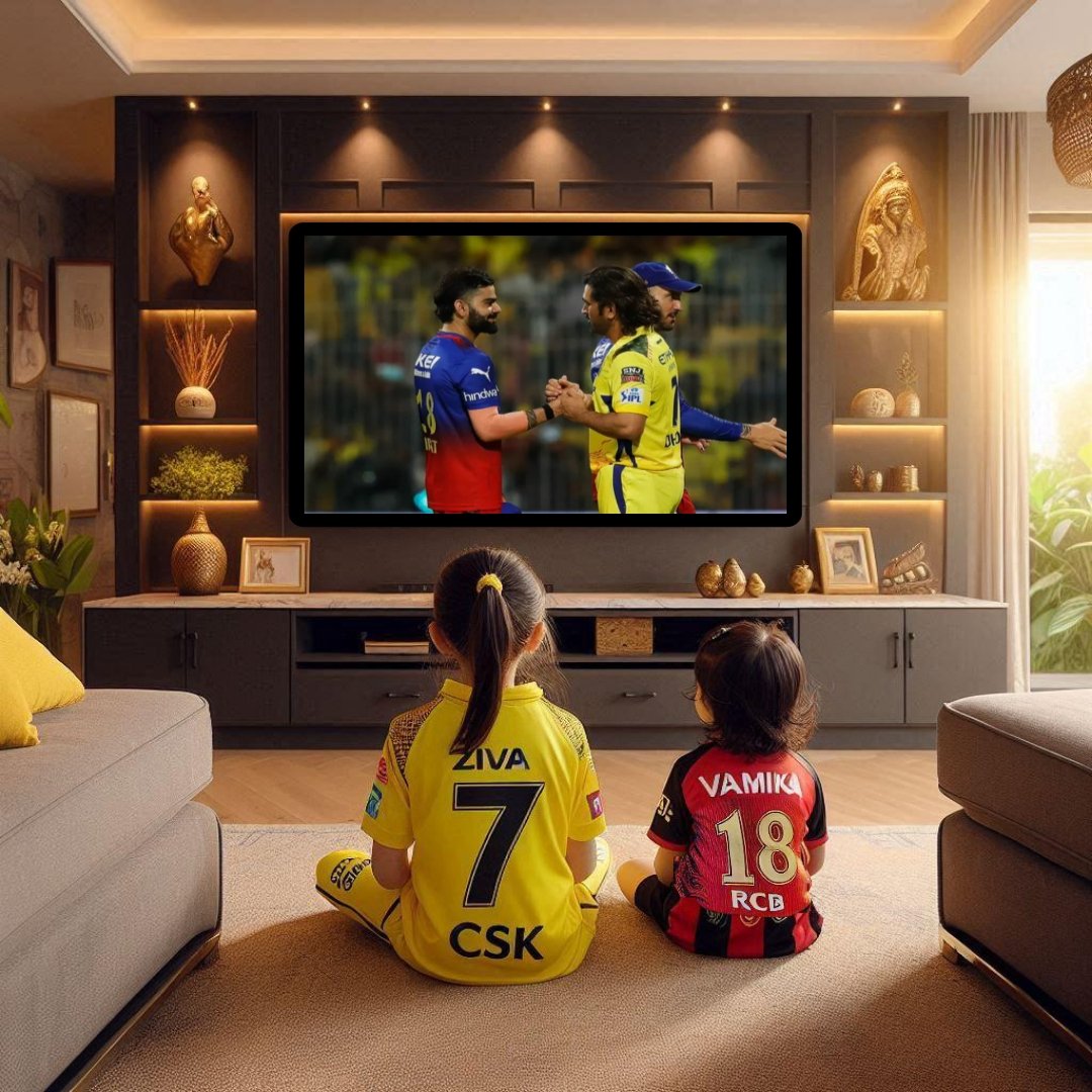 A new edit for tonight clash 🔥

Ziva and Vamika watching  Virat Kohli vs MS Dhoni ❤️
#RCBvsCSK #IPLplayoffs